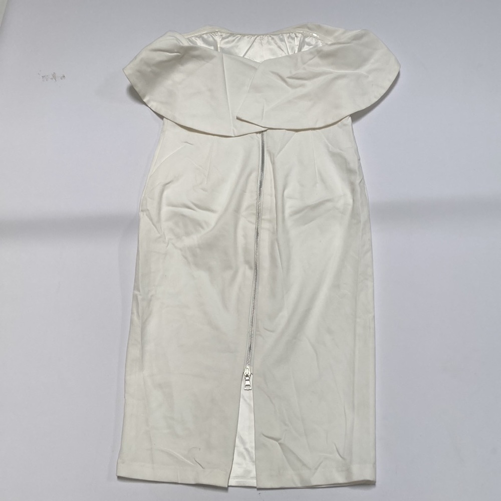 Bardot Ivory Off-Shoulder Ruffle Mini Dress - Picture 7 of 10